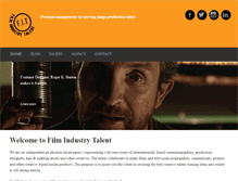 Tablet Screenshot of filmindustrytalent.com